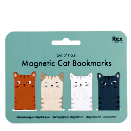 Magnetic bookmarks (set of 4) - cats
