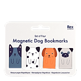 Magnetic bookmarks (set of 4) - dogs