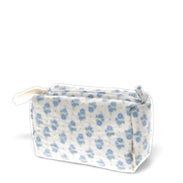 Quilted makeup bag - Cornflower