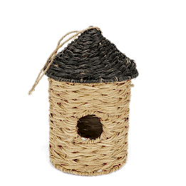 Rattan birdhouse - Black