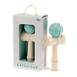Wooden kendama catch cup and ball