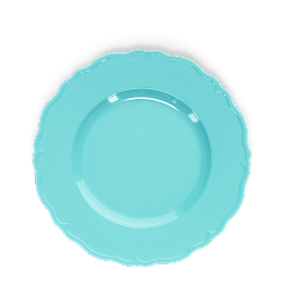 Melamine plate (20cm) - Pale blue