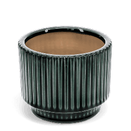 Ridged planter - Dark Green