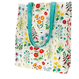 Wild Flowers shopping bag, recycle shopping bag