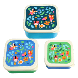 Snack boxes (set of 3) - Fairies in the Garden