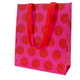 Shopping bag - Spotlight red on pink