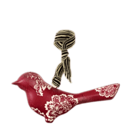 Rustic metal bird hanging decoration (SINGLE)