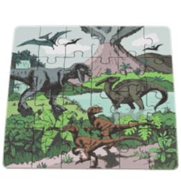 Mini jigsaw puzzle - Prehistoric Land