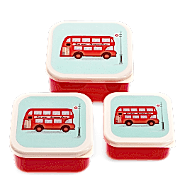 Snack boxes (set of 3) - TfL Routemaster Bus