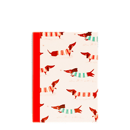 A6 notebook - Sausage Dog (pattern)