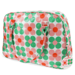 Weekend bag - Pink and green Daisy