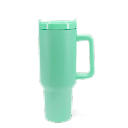 Travel tumbler with handle (1.2Ltr) - Mint green