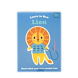 Learn to sew wooden hand-stitch set - Lion