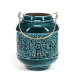 Enamel tealight lantern - Blue