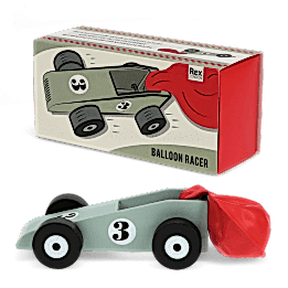 wooden balloon powered racing car