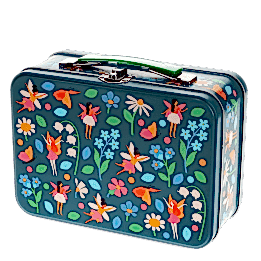 Tin case - Fairies in the Garden