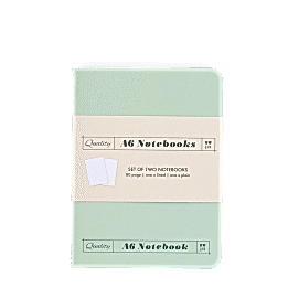 A6 notebooks (set of 2) - Green & aqua