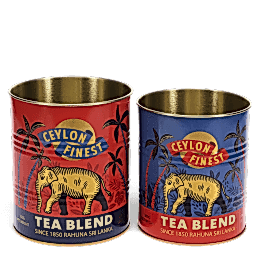 Medium storage tins (set of 2) - Ceylon Finest
