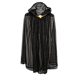 Children's glitter cape - Black
