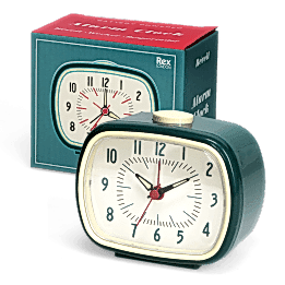 Retro alarm clock - Petrol blue