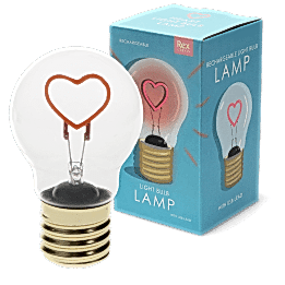 USB rechargeable light bulb lamp - Heart