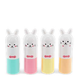 Set of four bunny-shaped highlighters in different colour.