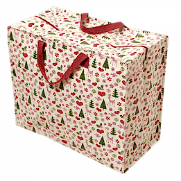 50'S Christmas Design Jumbo Storage Bag