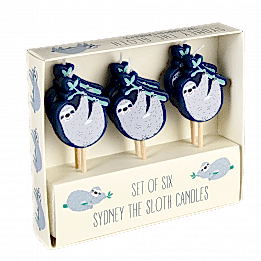 Sydney The Sloth Party Candles