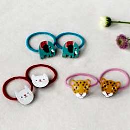 Wild Wonders Leopard Hair Bands (set Of 2)