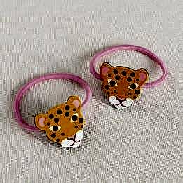 Wild Wonders Leopard Hair Bands (set Of 2)