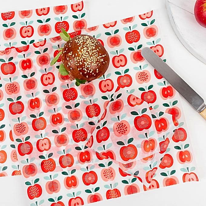 Vintage Apple Greaseproof Paper (pack Of 30)