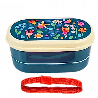 Fairies In The Garden bento box with elastic strap removed