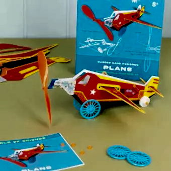 Make your own rubber band powered plane