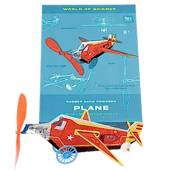 Propeller plane kit fully assembled with box