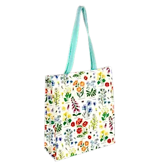 Wild Flowers shopping bag, recycle shopping bag
