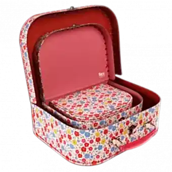 Set of 3 Tilde design carboard storage cases nested