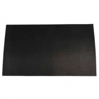 Non-slip rubber backing of Bumblebee doormat