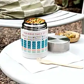 periodic table food flask