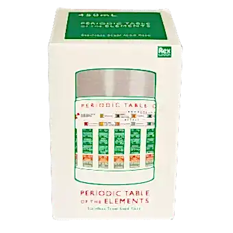 Periodic Table stainless steel food flask box