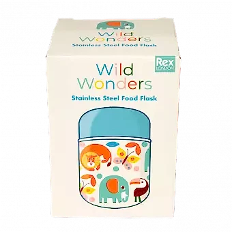 Wild Wonders stainless steel food flask box