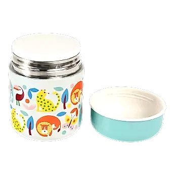 Wild Wonders stainless steel food flask with outer lid / cup removed