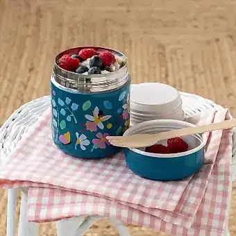 fairies in garden food container