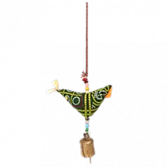 Cloth Bird Hanging Decoration (assorted Colours)