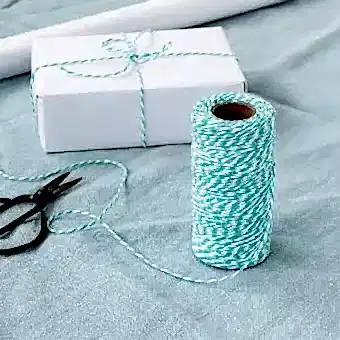 Teal And White Baker's Twine