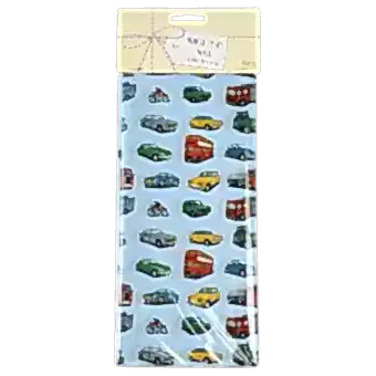 Road Trip tissue paper sheets in packaging