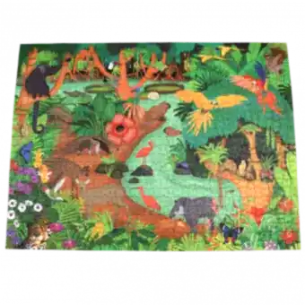 Completed Rainforest puzzle 