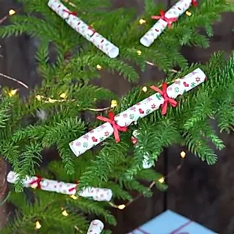 50s Christmas Mini Tree Decorations (pack Of 8)