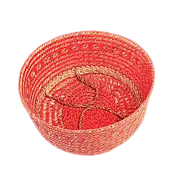 Small Coral Seagrass Basket