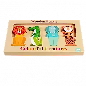 Colourful Creatures Wooden Puzzle