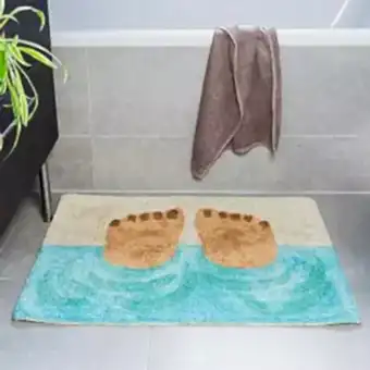Bathing Feet Tufted Cotton Bath Mat